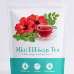 BluCup Red Fresh Infusion – Hibiscus Flower with Mint | Cool & Refreshing Herbal Drink | Caffeine Free | 30 Premium Tea Bags